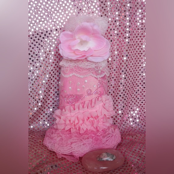 Hand Crafted Cherry Blossom &Rose Scented Pillow&Gypsy BottleSet - Picture 11 of 14